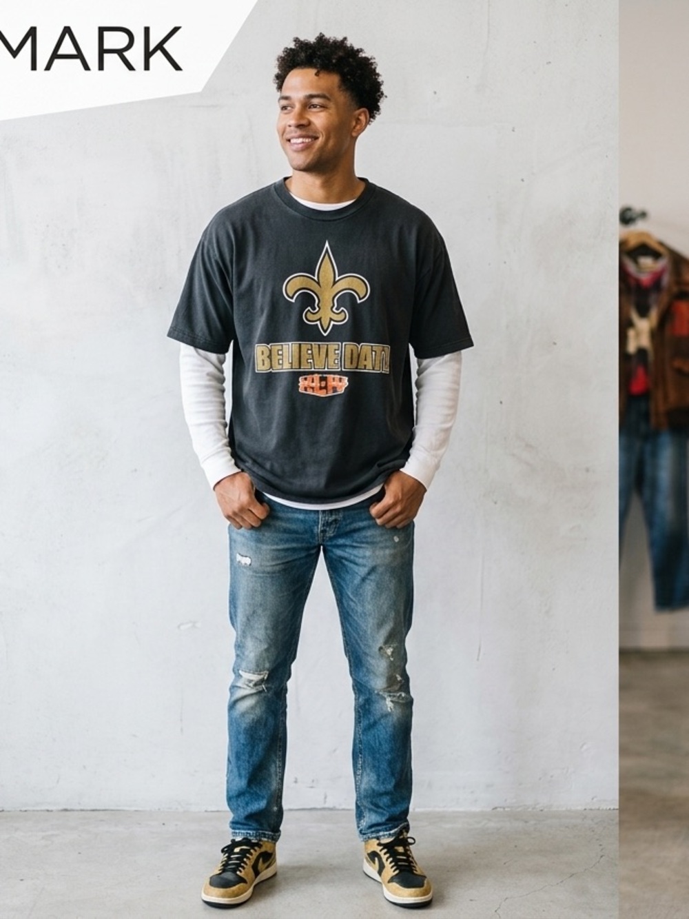 SAINT’S FANS~This one’s for you VTG SUPER BOWL 2010 Champions TEE Adult L
Black